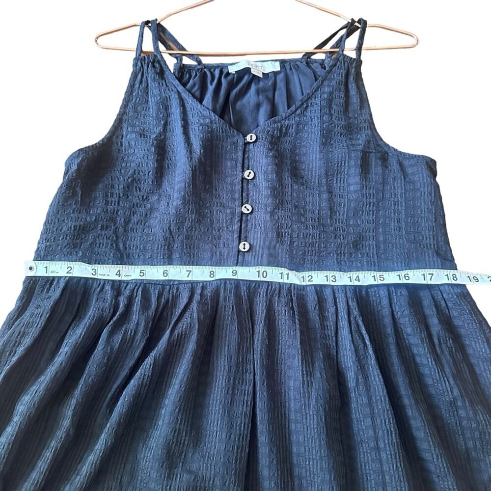 Loft black strappy midi button dress size medium - Picture 8 of 9